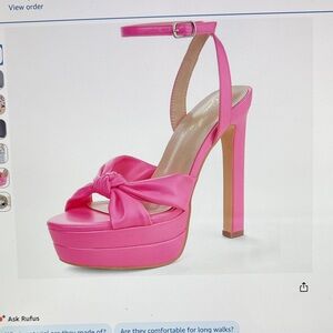 Elegant Pink Platform Heels